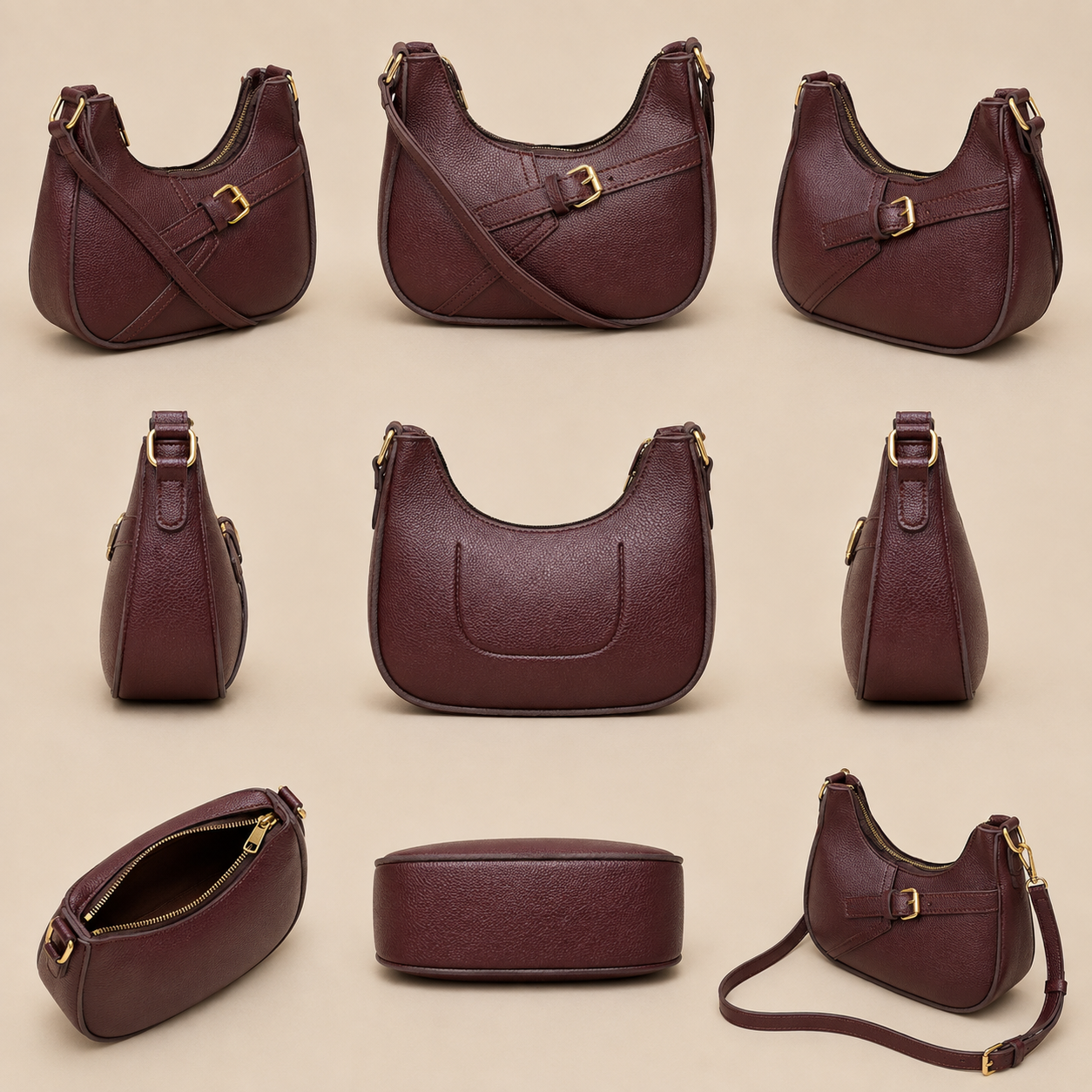 Burgundy Belle Shoulder Bag