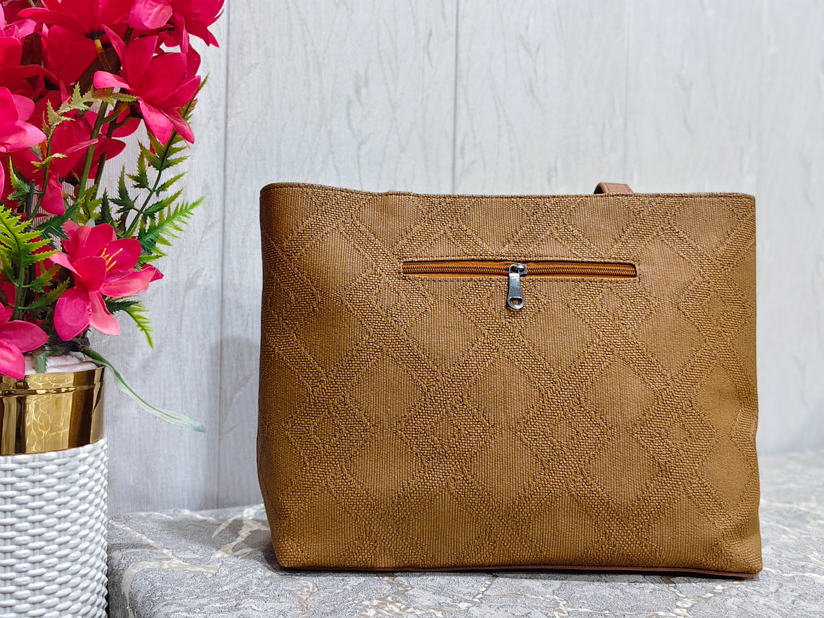 Elegant Signature Monogram Tote Bag