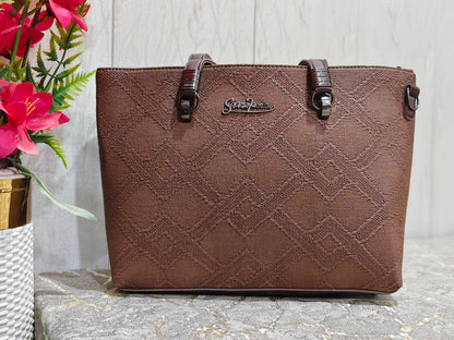 Elegant Signature Monogram Tote Bag