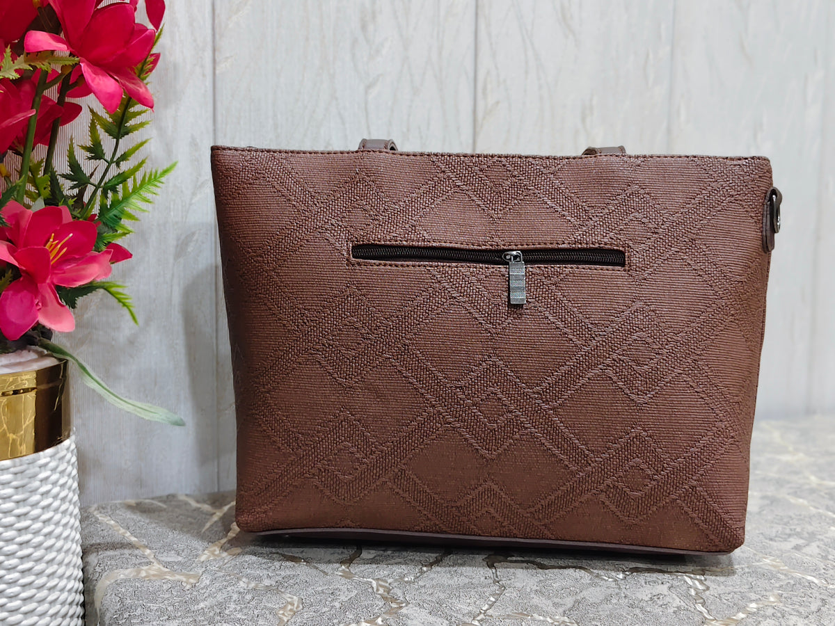 Elegant Signature Monogram Tote Bag