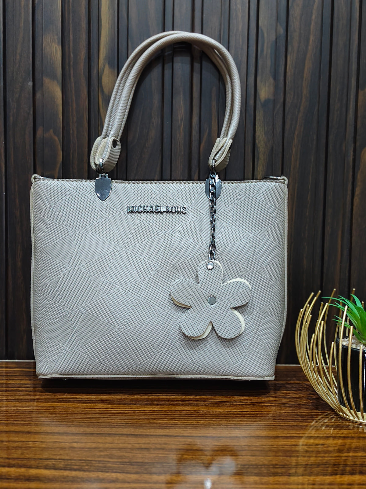 Elegant Black Textured Tote Bag