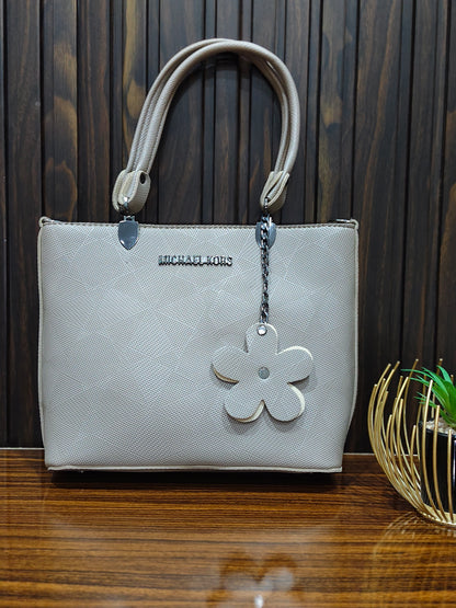 Elegant Black Textured Tote Bag