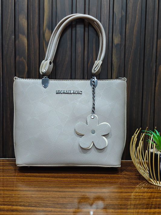 Elegant Black Textured Tote Bag