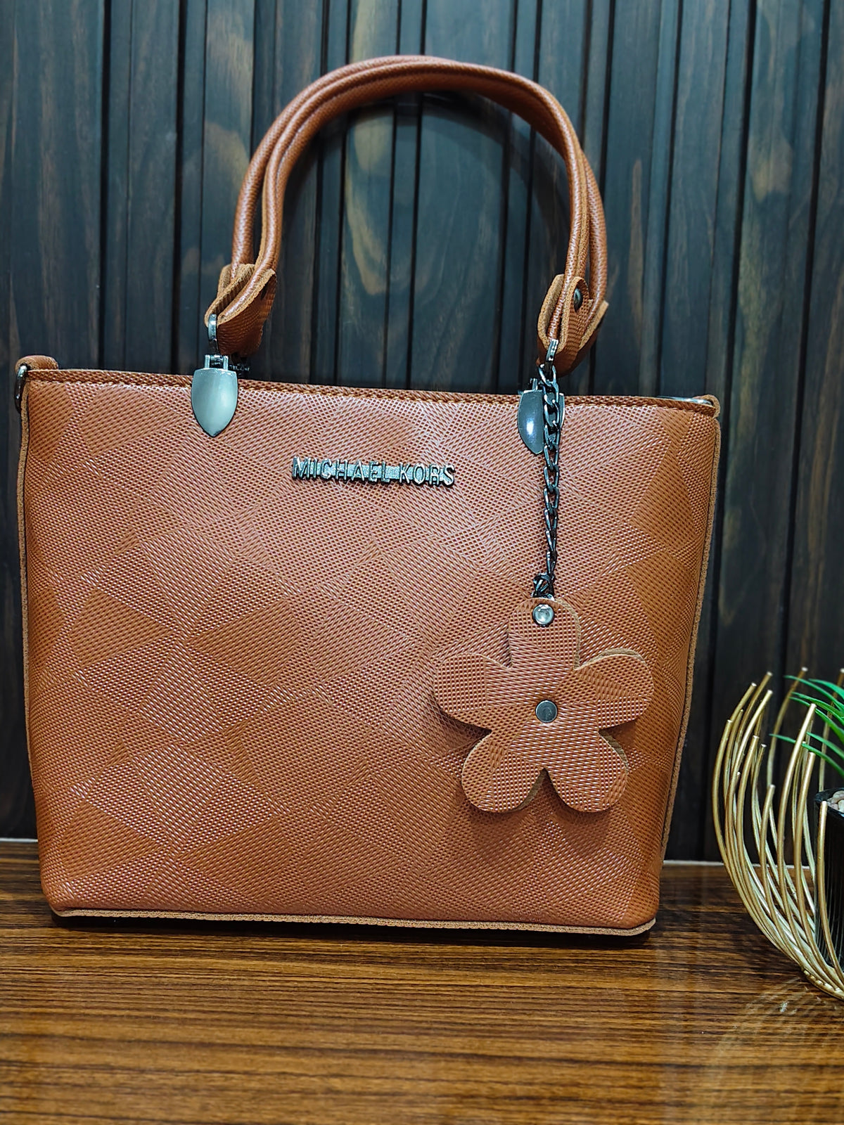 Elegant Black Textured Tote Bag