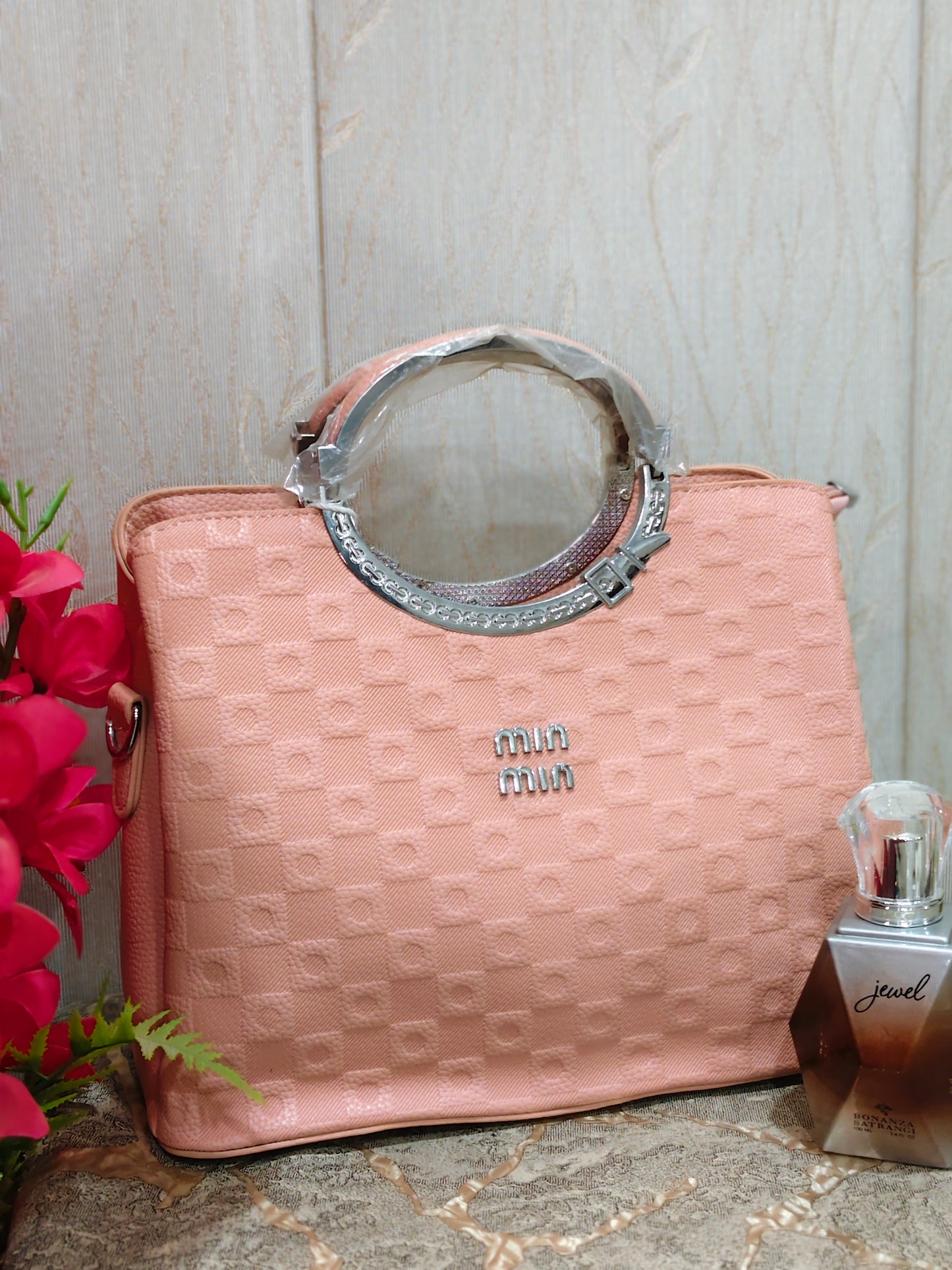 Mahrosh Blush Charm Handbag