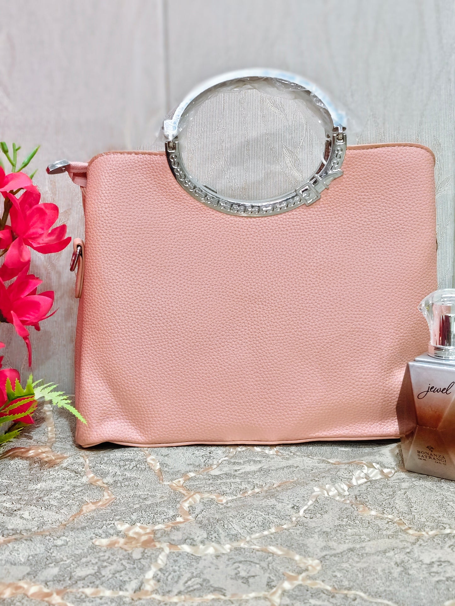 Mahrosh Blush Charm Handbag