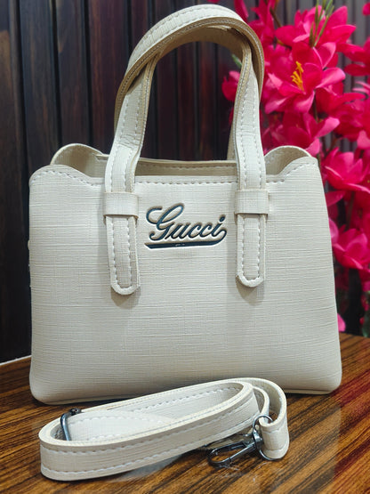 Elegant Signature Structured Tote Bag