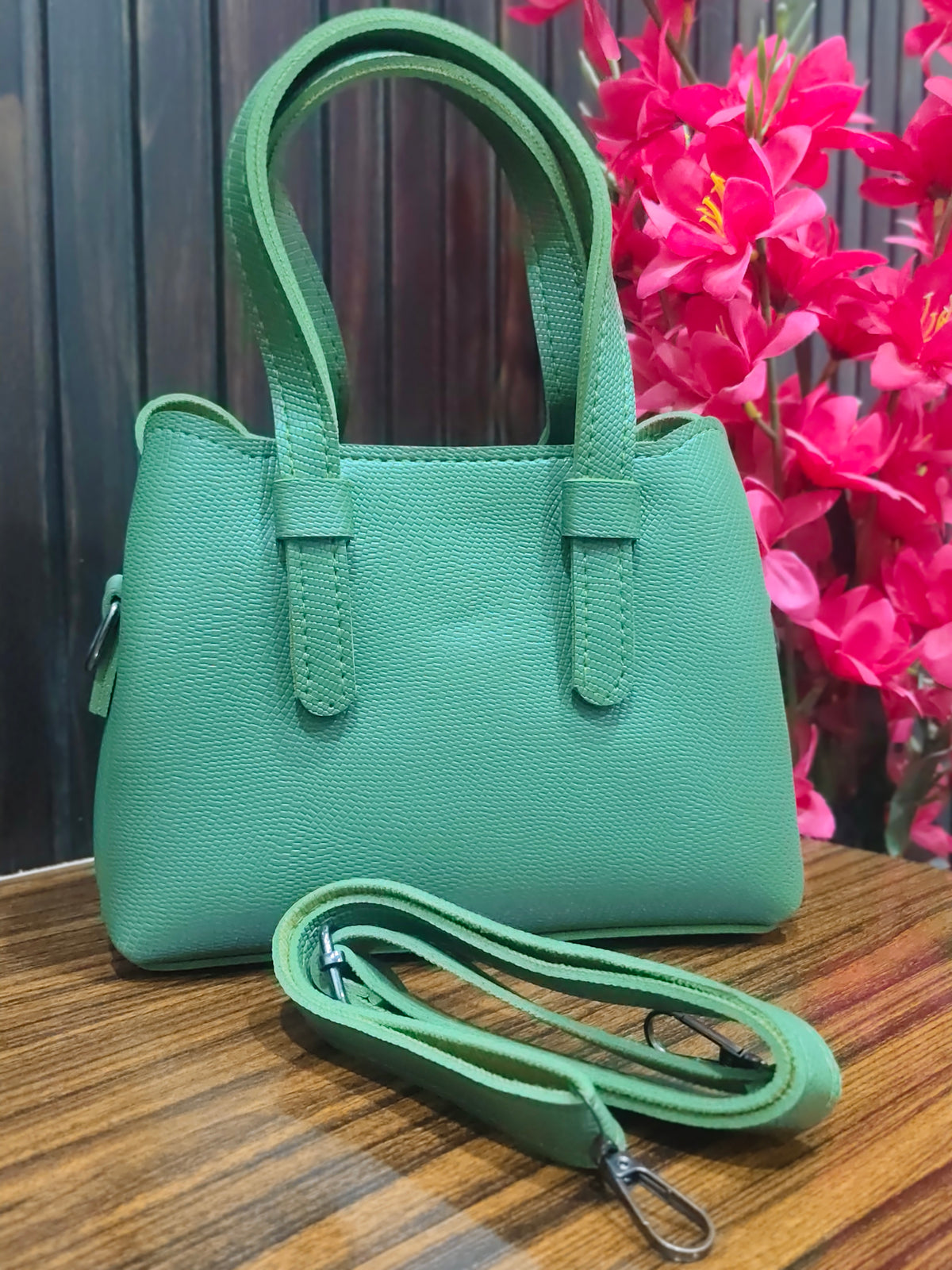 Elegant Signature Structured Tote Bag