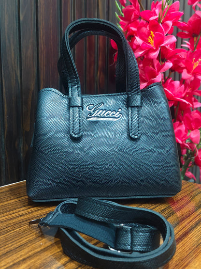 Elegant Signature Structured Tote Bag
