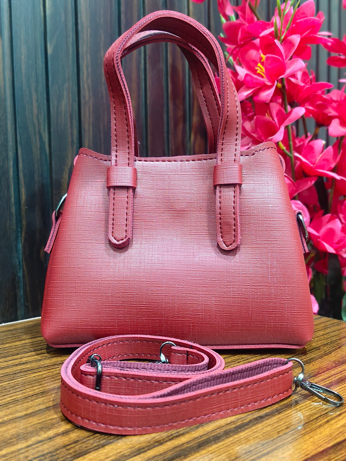 Elegant Signature Structured Tote Bag