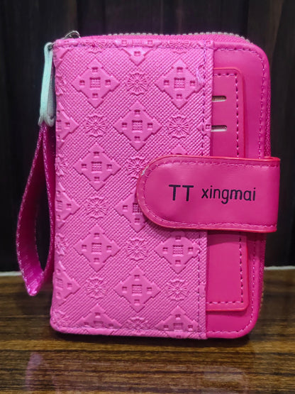 Elegant White embossed Wallet-Chic Patterned Women's Purse