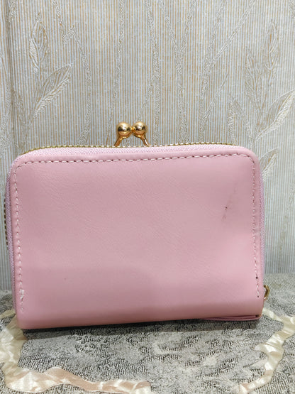 Elegant Tan Daisy Frame Wallet- Chic &Timeless Clutch Purse
