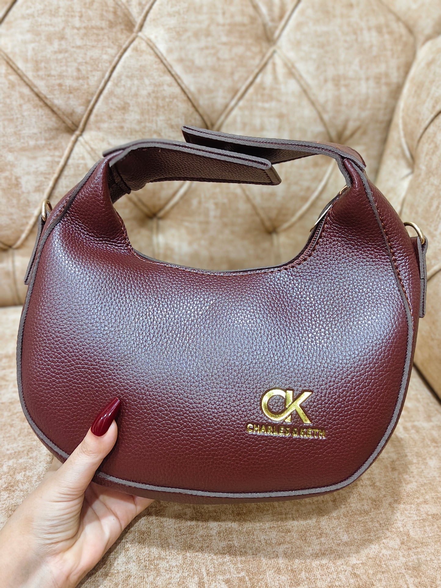 Cognac Grace Shoulder Bag