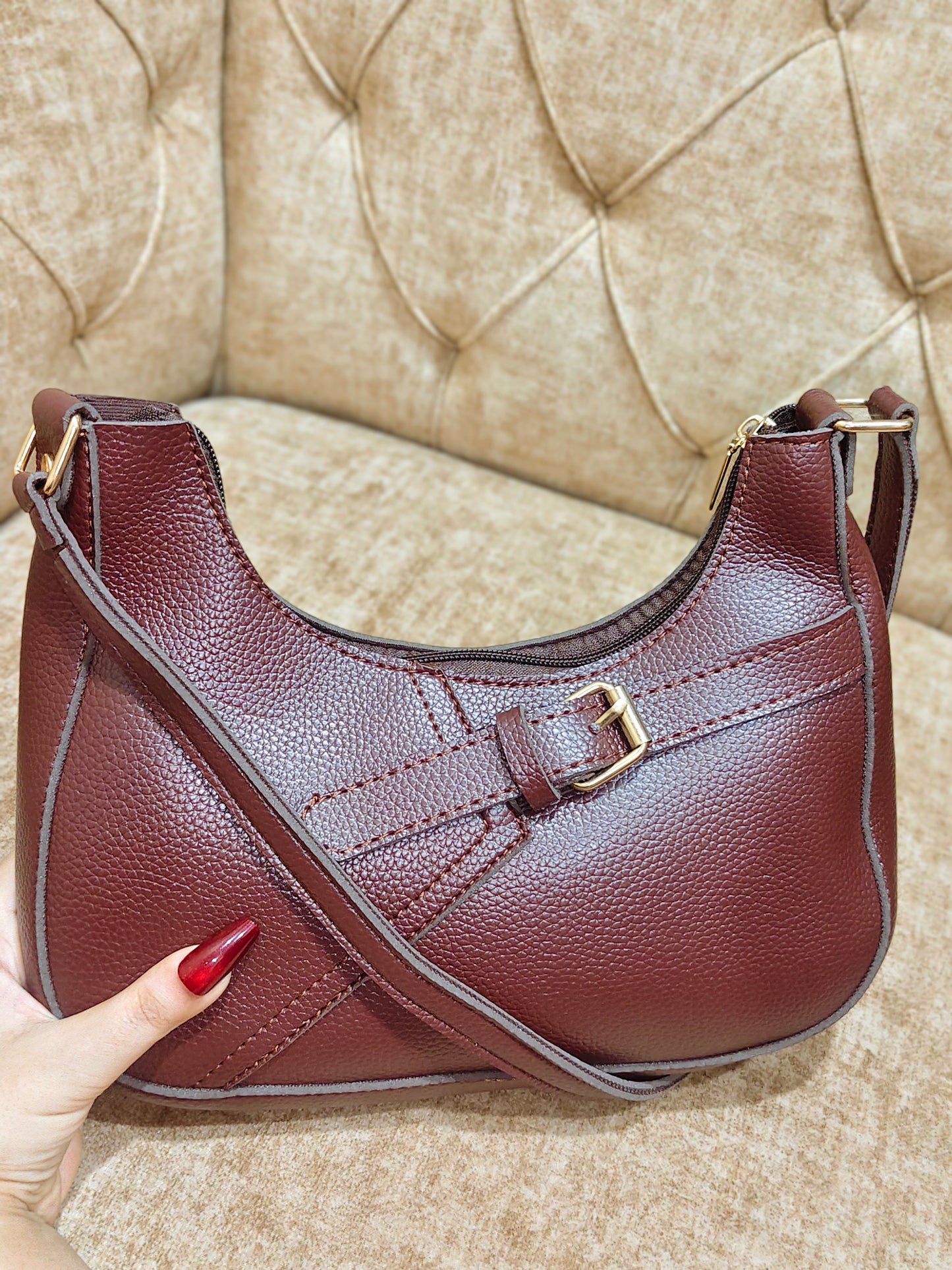 Burgundy Belle Shoulder Bag