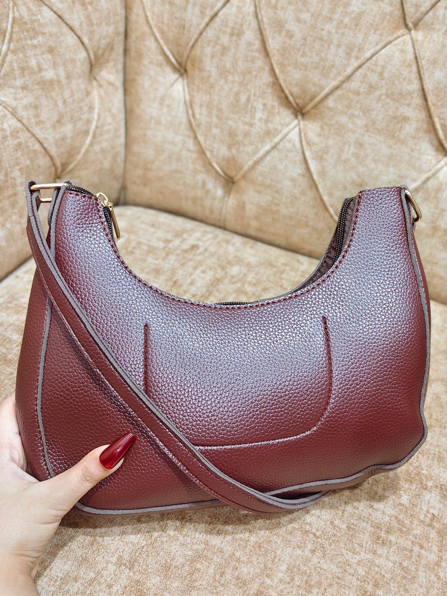 Burgundy Belle Shoulder Bag