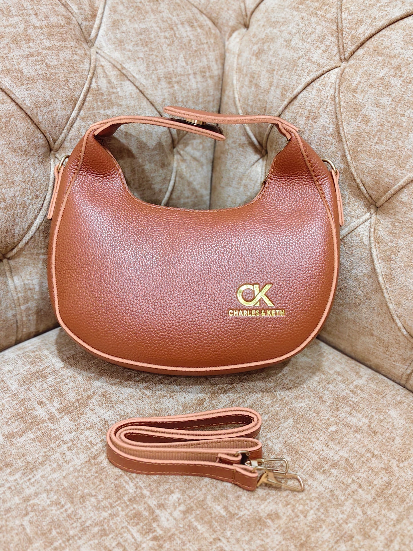 Cognac Grace Shoulder Bag