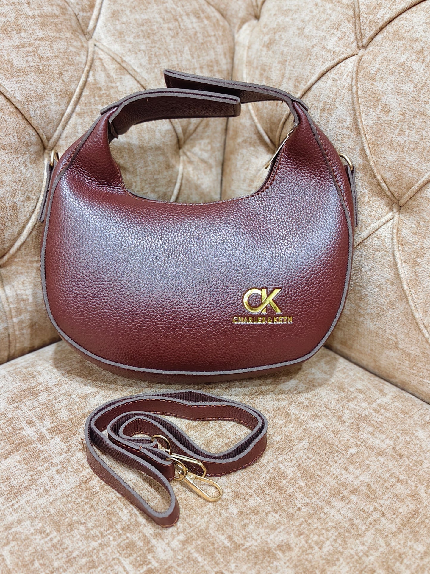 Cognac Grace Shoulder Bag