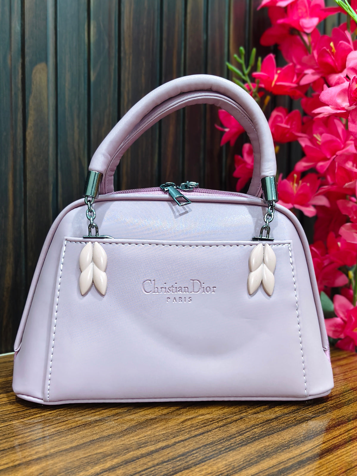 Elegance Midnight Black Structured Handbag