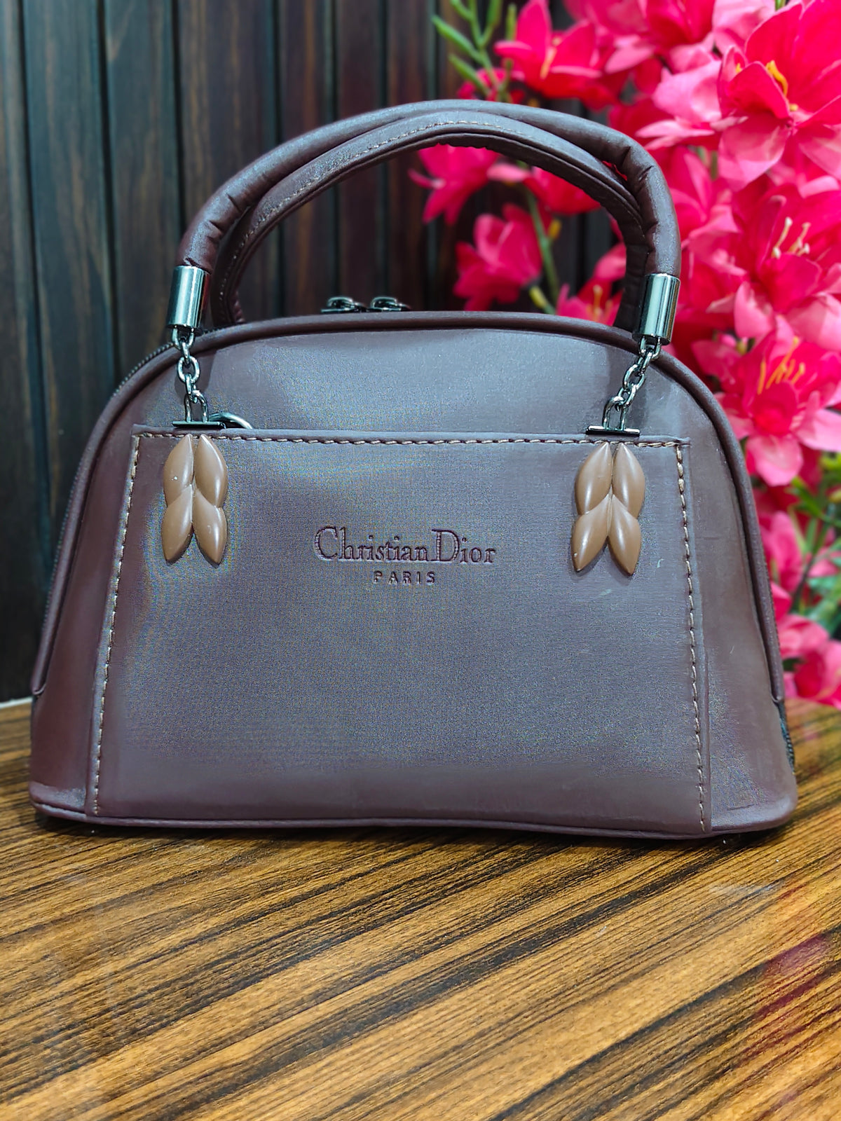 Elegance Midnight Black Structured Handbag