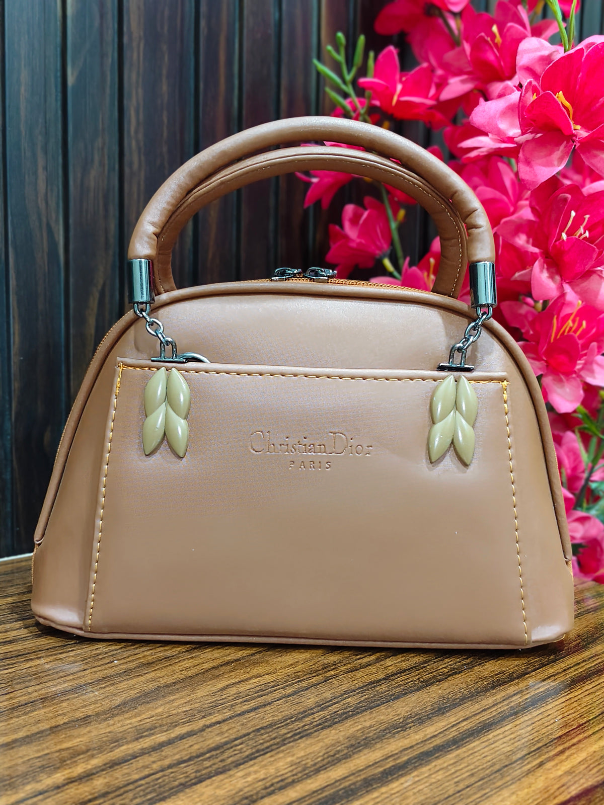 Elegance Midnight Black Structured Handbag