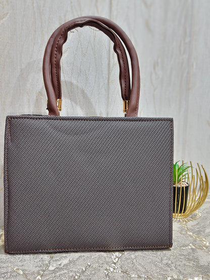 Midnight Navy Textured Structure Tote